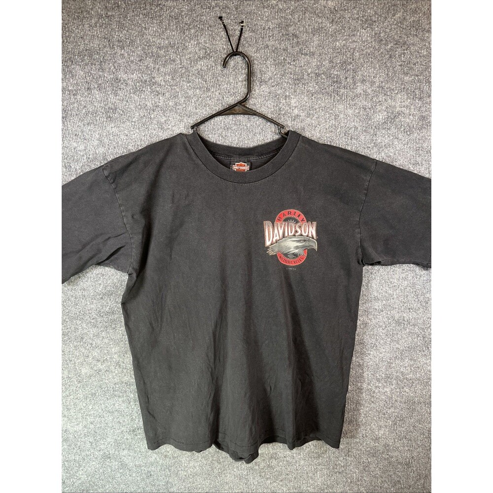 Vintage 1995 Harley Davidson Chick’s Albuquerque T Shirt Black XL Single Stitch
